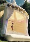 0.4mm PVC / Oxford Tkanina Biały Nadmuchiwany Namiot Ślubny / Nadmuchiwany Namiot Zewnętrzny Z Dmuchawą CE