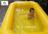Żółte podwójne rury wysadzić basen dla dzieci w podwórku