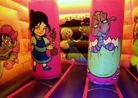 PCV Pink Dragon Cartoon Princess Combo Nadmuchiwany bounce dom z dachem Kids Play
