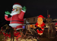 Santa Blow Up Christmas Decorations Gigantyczne nadmuchiwane pontony Świętego Mikołaja
