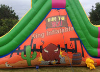 Bull Theme Jasny kolor nadmuchiwane suche slajdy z 25 stóp długości dla dzieci i dorosłych